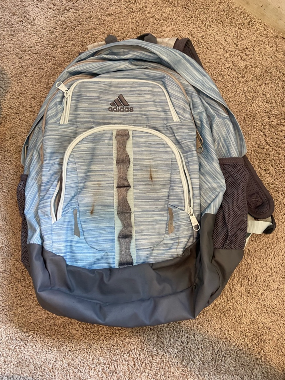 Adidas Blue Gray Backpack